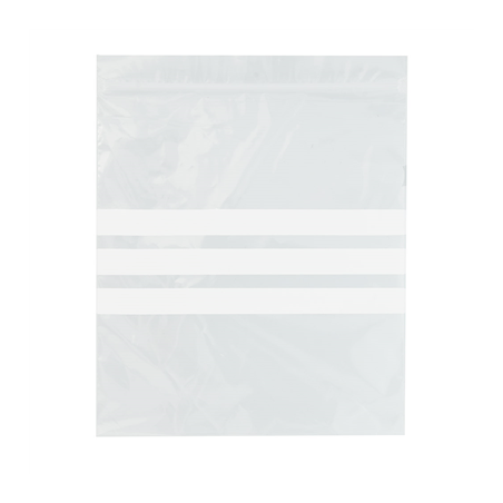 Image SACS 3 FRANGES AUTO-FERMETURE  92 G/M2 50µ 18x20,5 CM TRANSPARENT LDPE (500 UNITÉ) #1