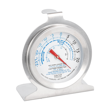Image THERMOMÈTRE FRIGO/CONGÉLATEUR -29º À 20ºC  6,2x7,3x4 CM ARGENTE INOX (1 UNITÉ) #1