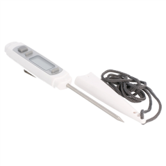 Image THERMOMÈTRE DIGITAL DE POCHE -40º À 230ºC  18x2,5x2 CM BLANC PLASTIQUE (1 UNITÉ) #3