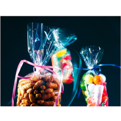 Image SACHETS NEUTRES  32,5 G/M2 23µ 6+4x23 CM TRANSPARENT CELOFAN (1000 UNITÉ) #3