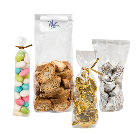 Image SACHETS NEUTRES  32,5 G/M2 23µ 9,5+5x27 CM TRANSPARENT CELOFAN (1000 UNITÉ) #1