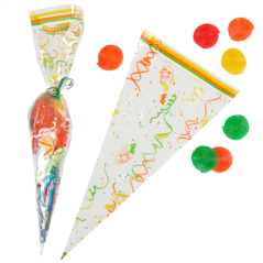 Image TRIANGLE FRIANDISES 47 G/M2 25µ 20x39,5 CM TRANSPARENT PP (100 UNITÉ) #1