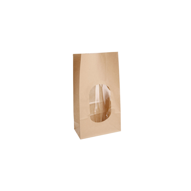SACS SOS AVEC FENÊTRE 3600 GR 60 G/M2 + 25µ OPP 15+9x28 CM NATUREL KRAFT (500 UNITÉ) SACS SOS AVEC FENÊTRE 3600 GR 60 G/M2 + 25µ OPP 15+9x28 CM NATUREL KRAFT (500 UNITÉ)