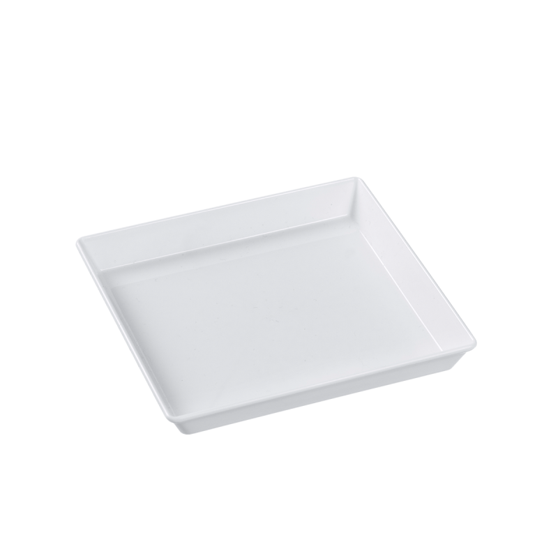 Assiette Quartz PP blanc 130x130 mm Assiette Quartz PP blanc 130x130 mm