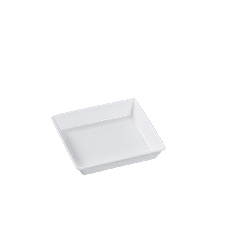Assiette Quartz PP blanc 90x90 mm Assiette Quartz PP blanc 90x90 mm