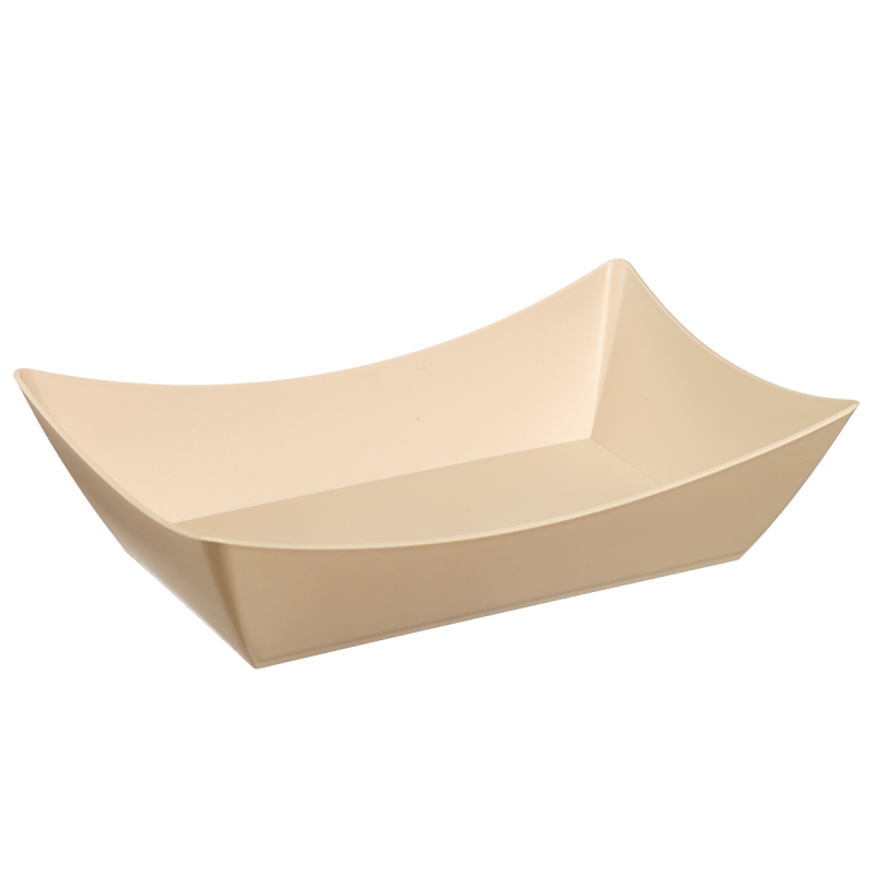 Barquette Snacking LOOP PP beige clair 1000 ml Barquette Snacking LOOP PP beige clair 1000 ml