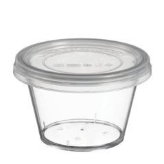 Couvercle PP pour pot Authentik en SAN 330 ml