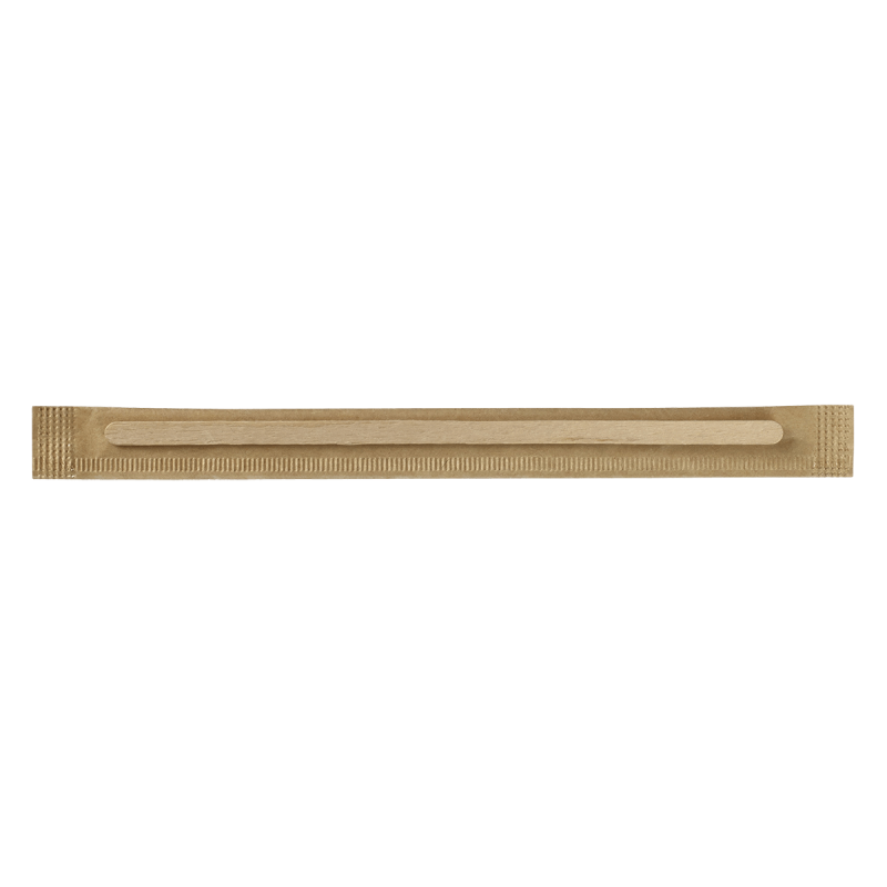 Agitateur bois emballé en boîte distributrice 140 mm