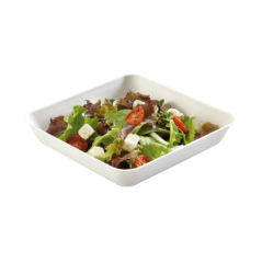 Assiette carrée pulpe de canne 192x192x35 mm