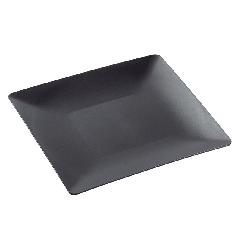 Assiette Fluid' PP noir 250 x250 mm Assiette Fluid' PP noir 250 x250 mm