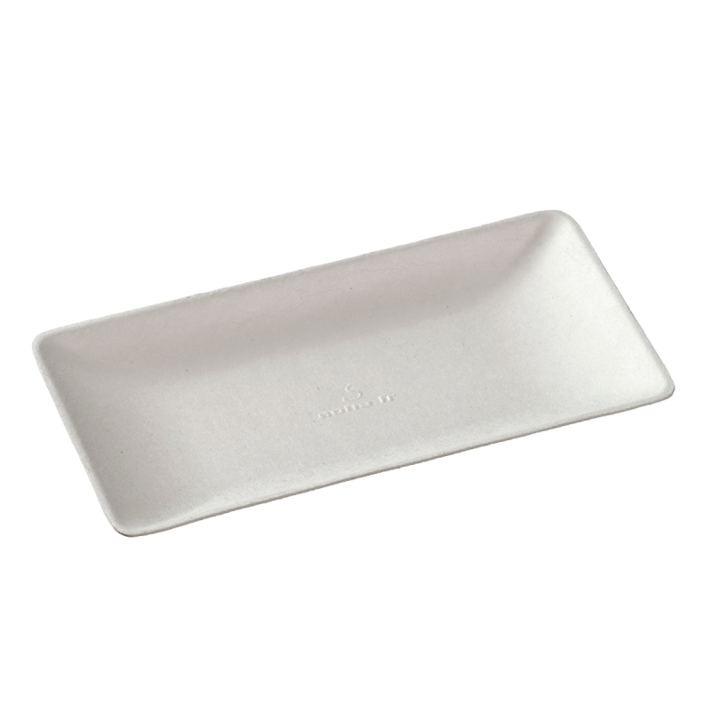 Assiette Imagine pulpe de canne 130x65 mm Assiette Imagine pulpe de canne 130x65 mm