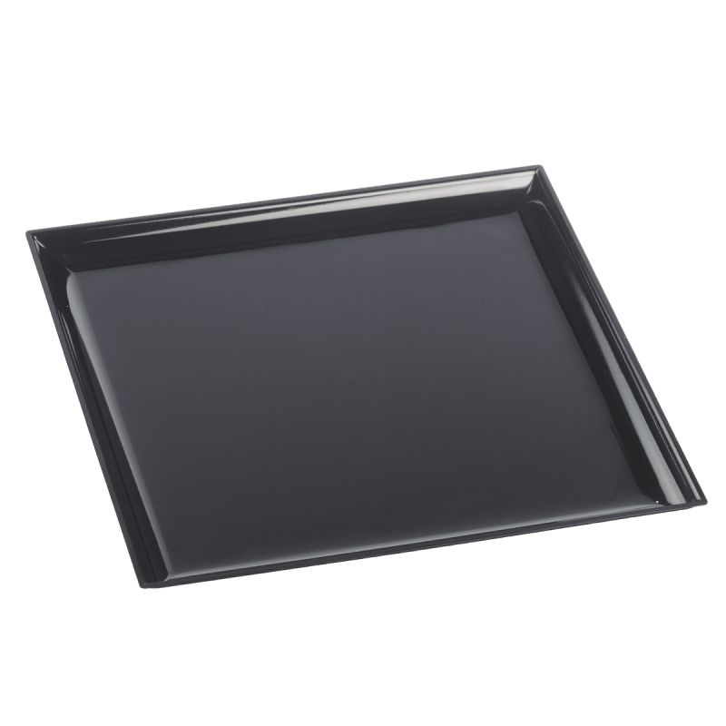 Assiette Odyssée PS noir 160x160 mm Assiette Odyssée PS noir 160x160 mm