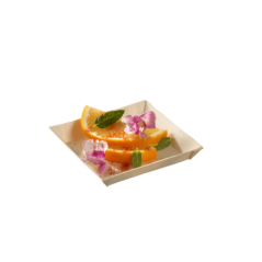 Assiette Quartz bois avec lamination 90x90 mm