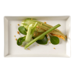 Assiette Quartz pulpe de canne 160x100 mm