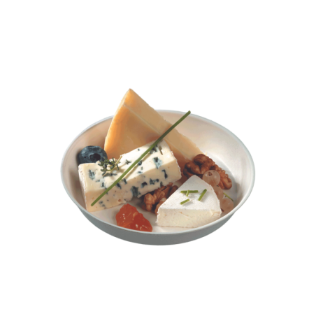 Assiette ronde Ninfea pulpe de canne Ø 130 mm