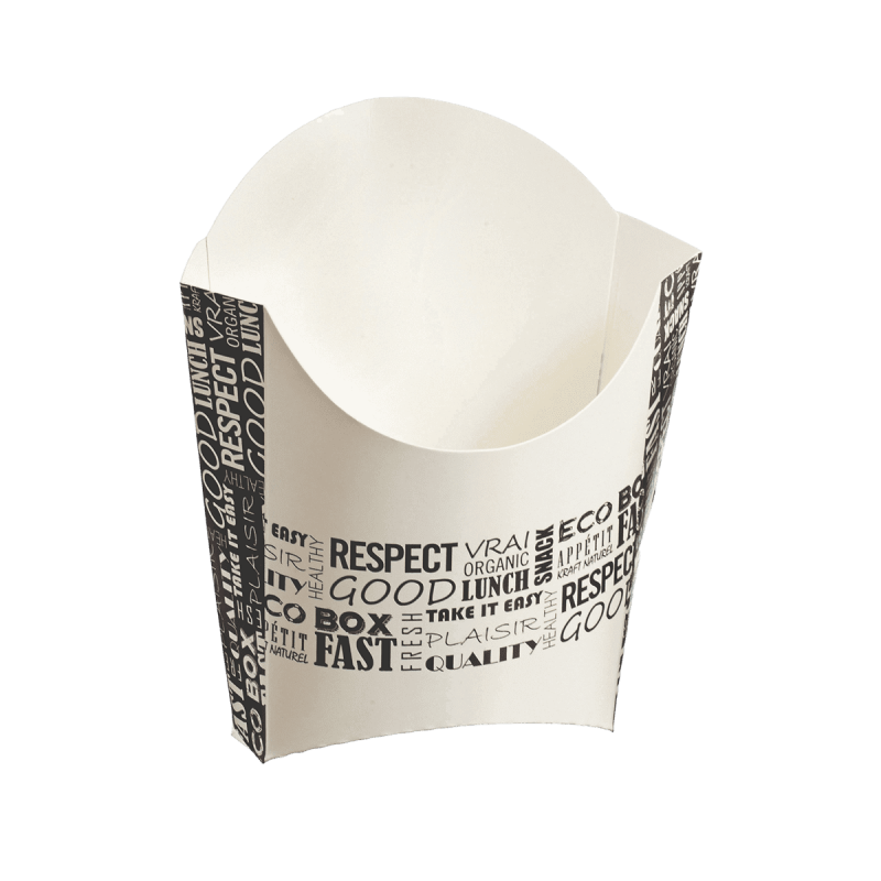 Barquette à frites District moyen modèle 130x80x135 mm Barquette à frites District moyen modèle 130x80x135 mm