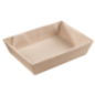 Barquette bois rectangle + papier cuisson 815 ml WA00033
