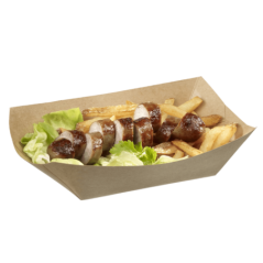 Barquette évasée Ecokraft 220x145x65 mm