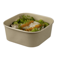 Barquette Lingot fibre de bambou 1500 ml