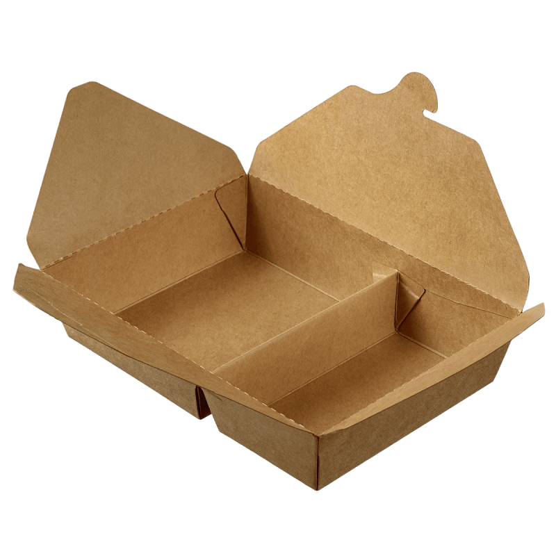 Boîte repas Ecokraft 2 compartiments 450 + 700 ml Boîte repas Ecokraft 2 compartiments 450 + 700 ml