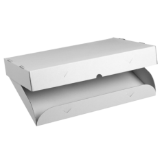 Boîte carton microcannelé pour plateau traiteur 428x300x65 mm