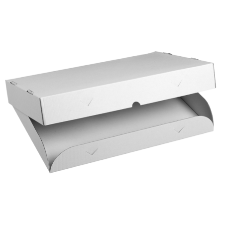 Boîte carton microcannelé pour plateau traiteur 428x300x65 mm
