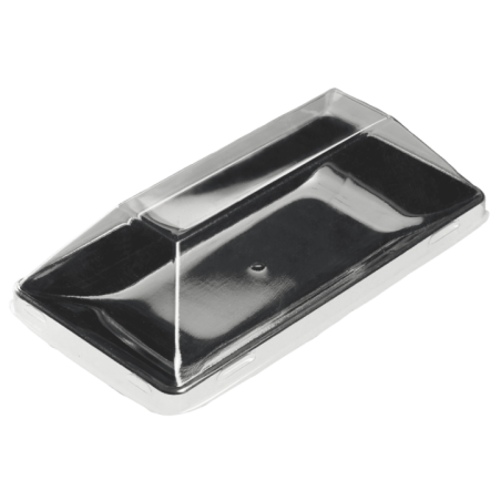 Couvercle RPET pour assiette Fluid' 130x65x10 mm