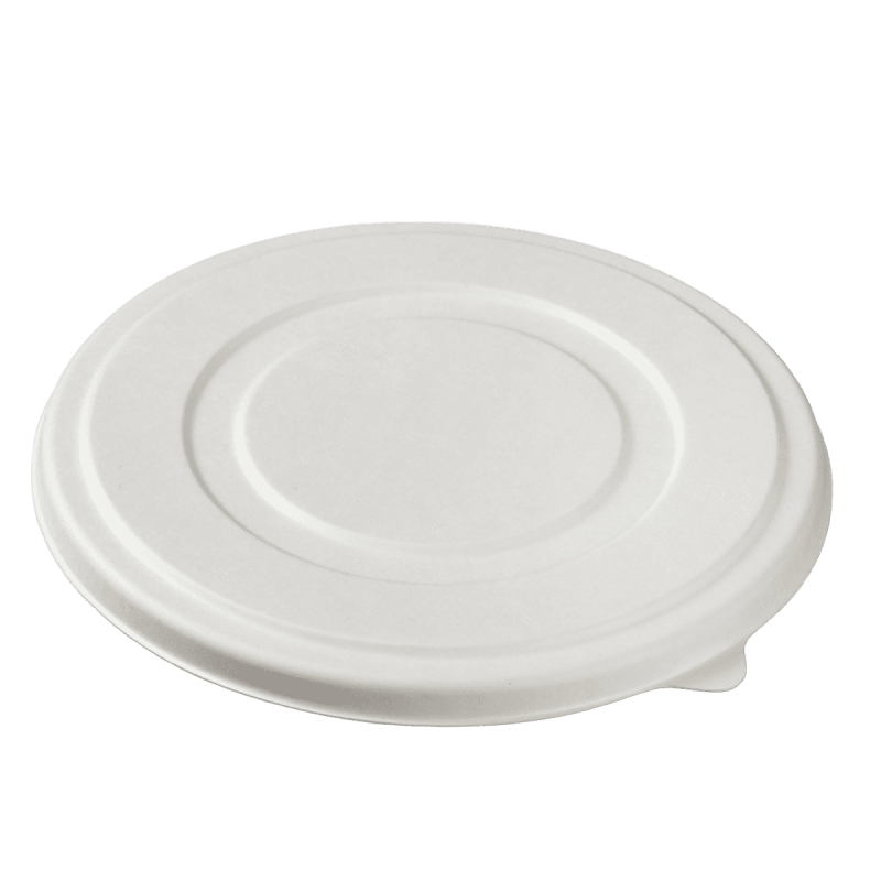 Couvercle pour assiette ronde pulpe de canne H45 Ø205 mm
