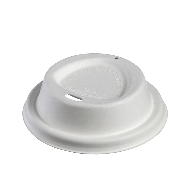 Couvercle pulpe de canne pour gobelets 120 ml Couvercle pulpe de canne pour gobelets 120 ml