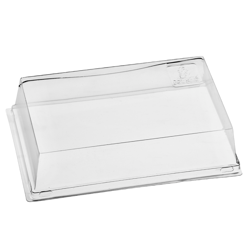 Couvercle RPET pour assiettes Quartz 160x100 mm