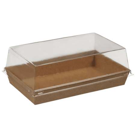 Couvercle RPET pour assiettes Quartz 160x100 mm