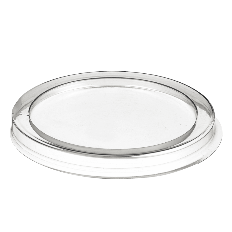 Couvercle RPET pour pot en fibre de bambou 415 ml Couvercle RPET pour pot en fibre de bambou 415 ml