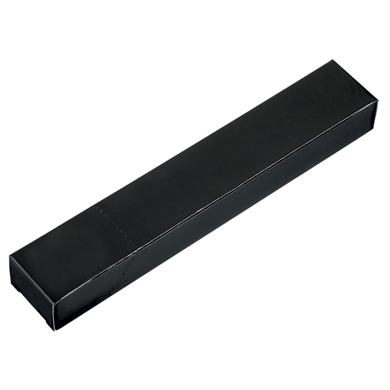 Etui couvert carton noir verni 206x66 mm Etui couvert carton noir verni 206x66 mm