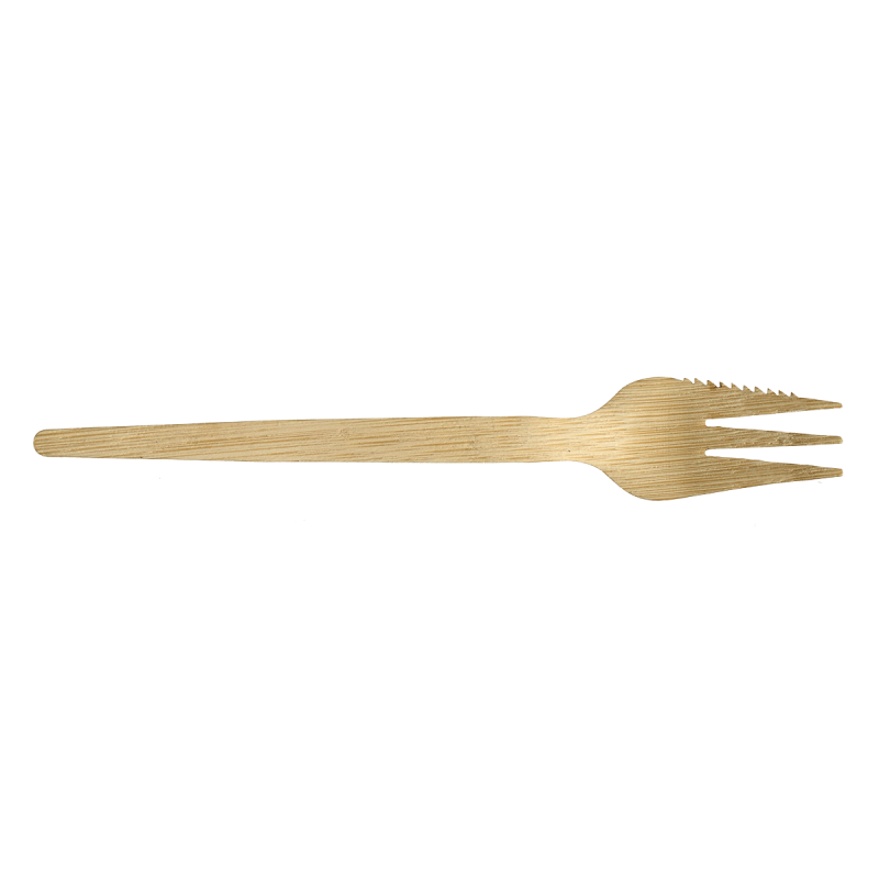 Fourchette 3 dents à bord coupant bambou 135 mm
