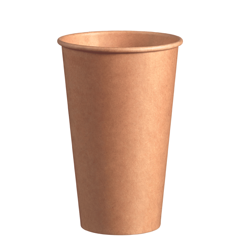 Gobelet carton brun avec lamination 490 ml