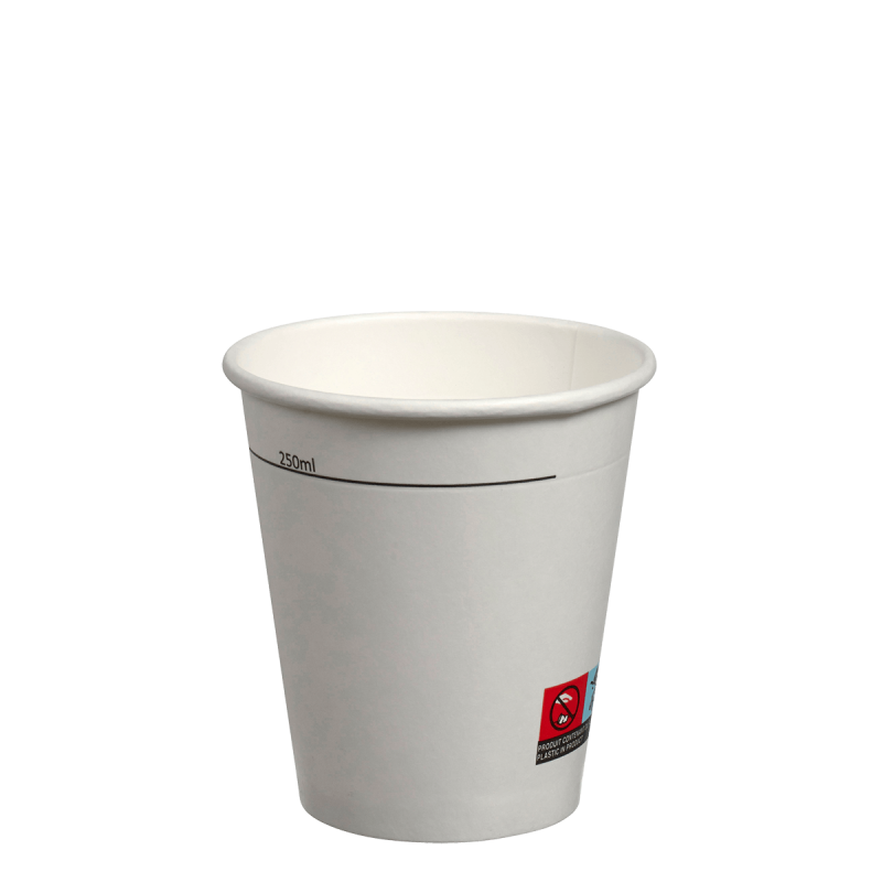Gobelet carton blanc 350 ml gradué 250 ml Gobelet carton blanc 350 ml gradué 250 ml