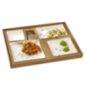 Kit plateau-repas Ecokraft vaisselle Quartz blanche + couvercle KC10491