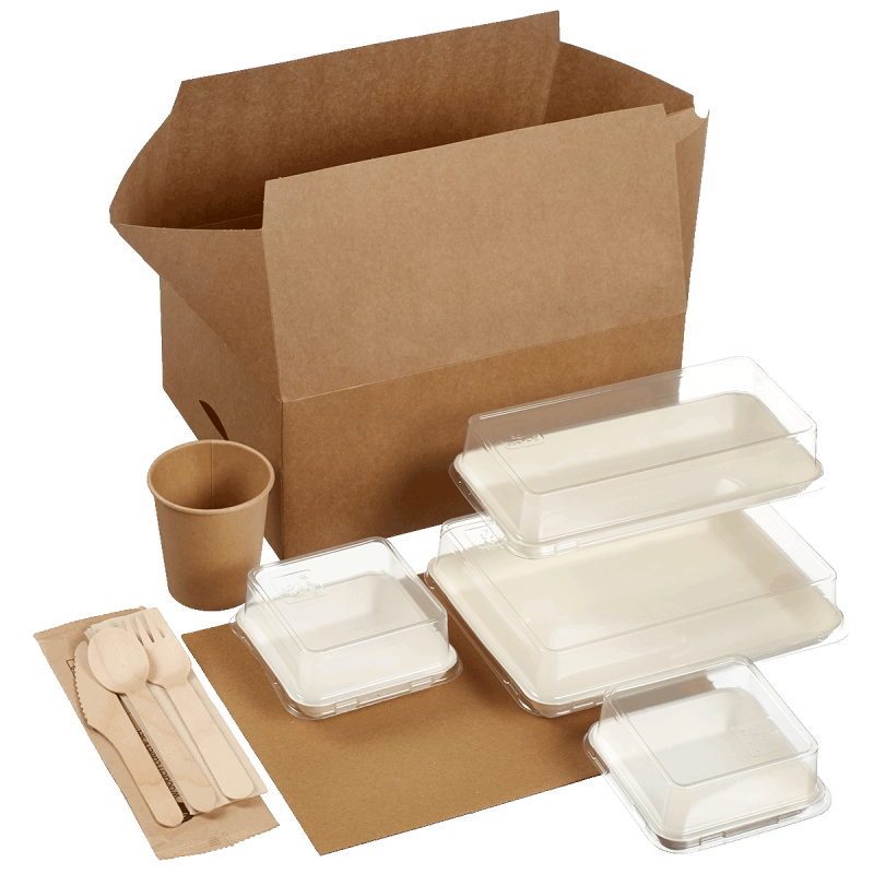 Kit Postal Lunch vaisselle Kanopée blanche Kit Postal Lunch vaisselle Kanopée blanche