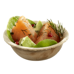 Mini bol Areca feuille de palmier H21 Ø64 mm