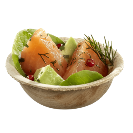 Mini bol Areca feuille de palmier H21 Ø64 mm