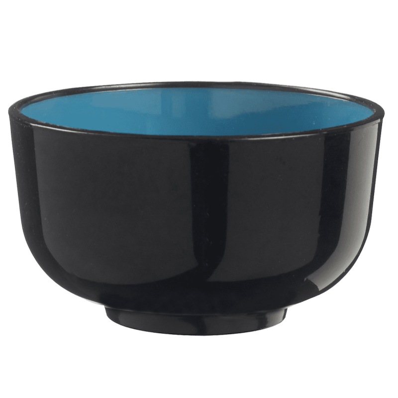 Mini bol Thaï PS noir et turquoise 30 ml Mini bol Thaï PS noir et turquoise 30 ml