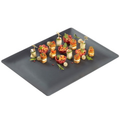 Plateau Fluid' PP noir 390 x290 mm