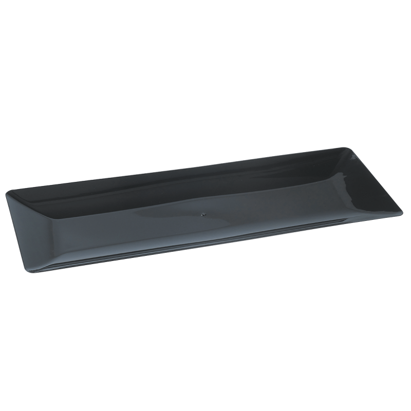 Plateau Fluid' rectangle PS noir 400x150 mm Plateau Fluid' rectangle PS noir 400x150 mm