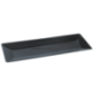 Plateau Fluid' rectangle PS noir 400x150 mm PS50173