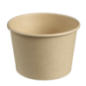 Pot fibre de bambou avec lamination 415 ml BU70002