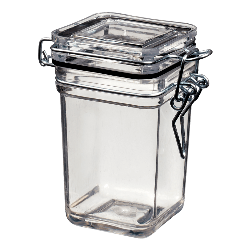 Pot Tradition carré avec couvercle à charnière 110 ml Pot Tradition carré avec couvercle à charnière 110 ml