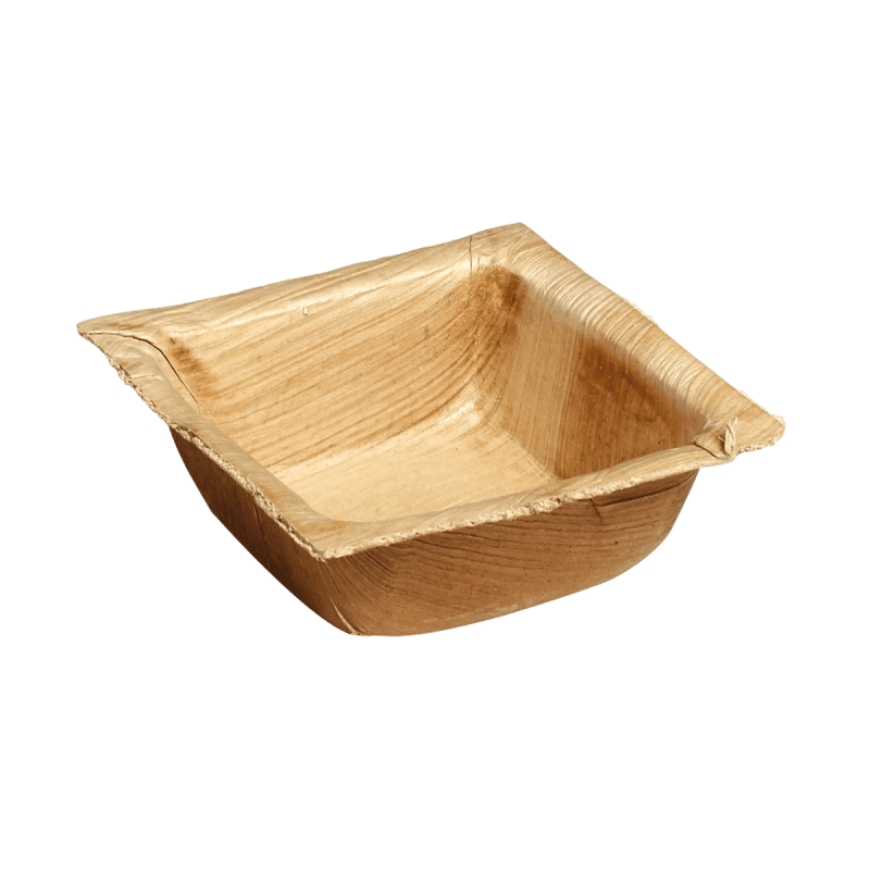 Ravier carré Areca feuille de palmier 70x70 mm