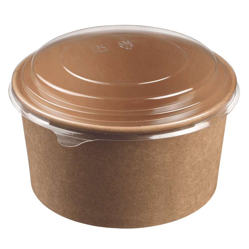 Saladier rond Ecokraft + couvercle 1000 ml Saladier rond Ecokraft + couvercle 1000 ml
