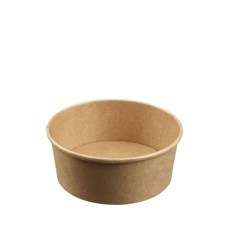 Saladier rond Ecokraft + couvercle 500 ml Saladier rond Ecokraft + couvercle 500 ml
