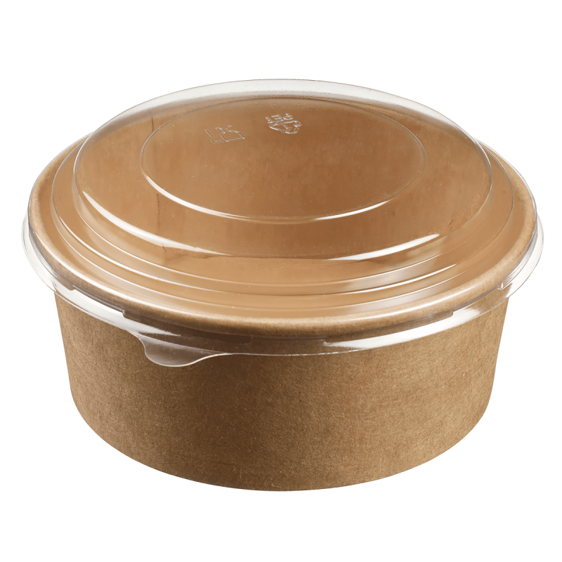 Saladier rond Ecokraft + couvercle 750 ml Saladier rond Ecokraft + couvercle 750 ml